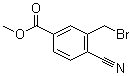 3-(Bromomethyl)-4-cyanoBenzoic acid methyl ester Structure,908562-25-4Structure