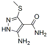 5-Amino-3-(methylthio)-1H-pyrazole-4-carboxamide Structure,90914-35-5Structure