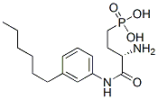 Phosphonic acid, [(3S)-3-amino-4-[(3-hexylphenyl)amino]-4-oxobutyl]- Structure,909725-63-9Structure