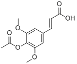 3-[4-(乙酰基氧基)-3,5-二甲氧基肉桂酸结构式_90985-68-5结构式