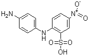 2-(4-Aminoanilino)-5-nitrobenzenesulphonic acid Structure,91-29-2Structure
