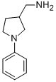 (1-苯基-3-吡咯烷)甲胺结构式_910442-15-8结构式