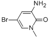l-甲基-3-氨基-5-溴-l-H-吡啶-2-酮结构式_910543-72-5结构式