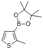 4,4,5,5-四甲基-2-(2-甲基-3-噻吩基)-1,3,2-二氧硼烷结构式_910553-12-7结构式
