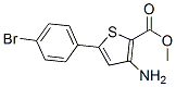 3-氨基-5-(4-溴苯基)噻吩-2-羧酸甲酯结构式_91076-95-8结构式