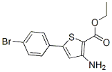 3-氨基-5-(4-溴苯基)噻吩-2-羧酸乙酯结构式_91076-96-9结构式