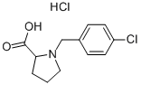 1-(4-Chloro-benzyl)-pyrrolidine-2-carboxylic acid hydrochloride Structure,910804-10-3Structure