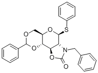 Phenyl N-Benzyl-2-amino-4,6-o-benzylidene-2-N,3-o-carbonyl-2-deoxy-1-thio-β-D-glucopyranoside Structure,910805-49-1Structure
