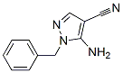 5-氨基-1-苄基-1H-吡唑-4-甲腈结构式_91091-13-3结构式