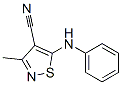 5-苯氨基-3-甲基异噻唑-4-甲腈结构式_91093-88-8结构式