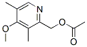 2-(Acetoxymethyl)-4-methoxy-3,5-dimethylpyridine Structure,91219-90-8Structure