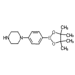 4-哌嗪苯硼酸频那醇酯结构式_912369-50-7结构式