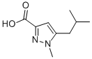 1-Methyl-5-(2-methylpropyl)-1H-Pyrazole-3-carboxylic acid Structure,912451-06-0Structure