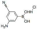 3-氨基-5-氰基苯硼酸盐酸盐结构式_913835-26-4结构式