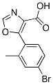 4-Oxazolecarboxylic acid, 5-(4-bromo-2-methylphenyl)- Structure,914220-38-5Structure