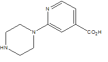 2-(1-哌嗪)-4-吡啶羧酸结构式_914637-26-6结构式