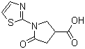 5-氧代-1-(2-噻唑基)-3-吡咯烷羧酸结构式_914637-54-0结构式
