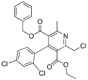 3,5-Pyridinedicarboxylic acid, 2-(chloromethyl)-4-(2,4-dichlorophenyl)-6-methyl-, 3-ethyl 5-(phenylmethyl) ester Structure,915296-81-0Structure