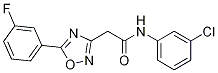 N-(3-氯苯基)-2-(5-(3-氟苯基)-1,2,4-噁二唑-3-基)乙酰胺结构式_915925-69-8结构式