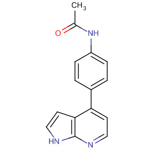 n-[4-(1h-吡咯并[2,3-b]吡啶-4-基)-苯基]乙酰胺结构式_916172-43-5