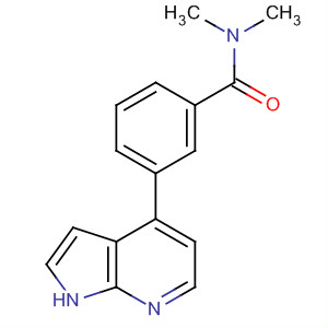 N,N-二甲基-3-(1H-吡咯并[2,3-b]吡啶-4-基)-苯甲酰胺结构式_916172-92-4结构式