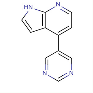 4-嘧啶-5-基-1H-吡咯并[2,3-b]吡啶结构式_916173-04-1结构式