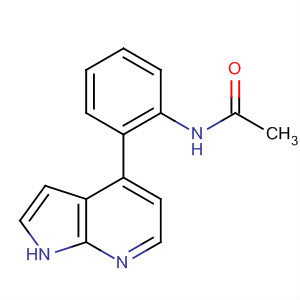 4-(2-乙酰氨基苯基)-7-氮杂吲哚结构式_916173-18-7结构式