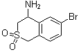6-溴-3,4-二氢-1H-2-苯并硫代吡喃-4-胺 2,2-二氧化物结构式_916420-32-1结构式