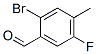 Benzaldehyde, 2-bromo-5-fluoro-4-methyl- Structure,916792-21-7Structure