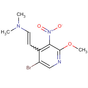 5-溴-4-[2-(二甲基氨基)乙烯]-2-甲氧基-3-硝基吡啶结构式_917918-81-1结构式