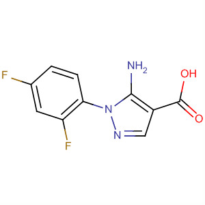 5-氨基-1-(2,4-二氟苯基)-1H-吡唑-4-羧酸结构式_918405-21-7结构式