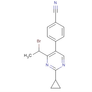 4-[4-(1-溴乙基)-2-环丙基-5-嘧啶]苯甲腈结构式_918422-31-8结构式