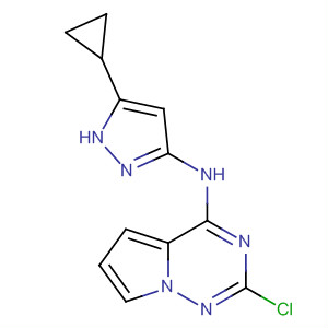 2-氯-n-(5-环丙基-1H-吡唑-3-基)-吡咯并[2,1-f][1,2,4]噻嗪-4-胺结构式_918538-08-6结构式