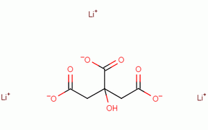 柠檬酸锂结构式_919-16-4结构式
