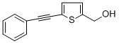[5-(2-苯基eth-1-ynyl)-2-噻吩]甲醇结构式_92070-91-2结构式
