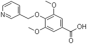 3,5-二甲氧基-4-(3-吡啶基甲氧基)-苯甲酸结构式_923790-15-2结构式