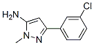 5-(3-Chloro-phenyl)-2-methyl-2H-pyrazol-3-ylamine Structure,92406-44-5Structure