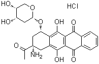 Amrubicin盐酸盐结构式_92470-31-0结构式