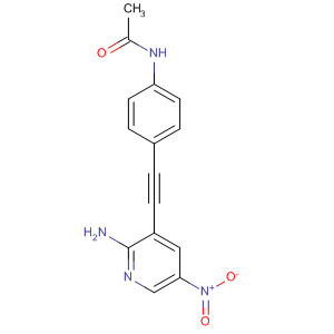 N-[4-(2-氨基-5-硝基-吡啶-3-基乙炔)-苯基]-乙酰胺结构式_924881-12-9结构式