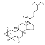 Cholesterol-2,2,3,4,4,6-d6 Structure,92543-08-3Structure