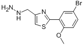 1-((2-(5-Bromo-2-methoxyphenyl)thiazol-4-yl)methyl)hydrazine Structure,926255-48-3Structure