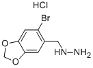 (6-Bromo-1,3-benzodioxol-5-yl)methyl]hydrazine hydrochloride Structure,926268-72-6Structure