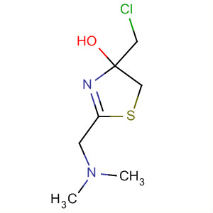 4-(氯甲基)-2-[(二甲基氨基)甲基]-4,5-二氢-4-羟基噻唑结构式_92759-37-0结构式