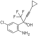(R)-5-氯-alpha-(环丙基乙炔)-2-氨基-alpha-(三氟甲基)苯甲醇结构式_927812-33-7结构式