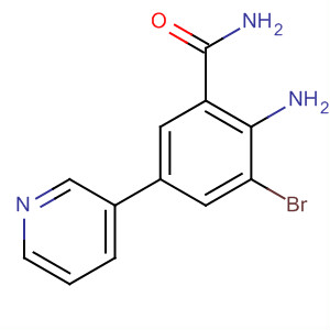 2-氨基-3-溴-5-(3-吡啶)苯甲酰胺结构式_928657-09-4结构式