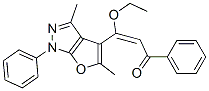 3-(3,5-二甲基-1-苯基-1H-呋喃并[2,3-c]吡唑-4-基)-3-乙氧基-1-苯基-2-丙烯-1-酮结构式_928850-57-1结构式