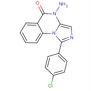 4-氨基-1-(4-氯苯基)-咪唑并[1,5-a]喹唑啉-5(4h)-酮结构式_929041-31-6结构式
