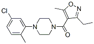Methanone, [4-(5-chloro-2-methylphenyl)-1-piperazinyl](3-ethyl-5-methyl-4-isoxazolyl)- Structure,932789-49-6Structure