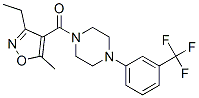 Methanone, (3-ethyl-5-methyl-4-isoxazolyl)[4-[3-(trifluoromethyl)phenyl]-1-piperazinyl]- Structure,932854-69-8Structure