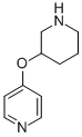 4-(哌啶-3-基氧基)吡啶结构式_933701-61-2结构式
